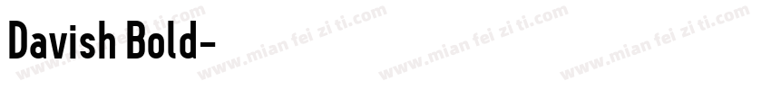 Davish Bold字体转换